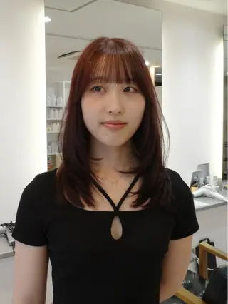 セミロング 前川 瑞希のヘアスタイル