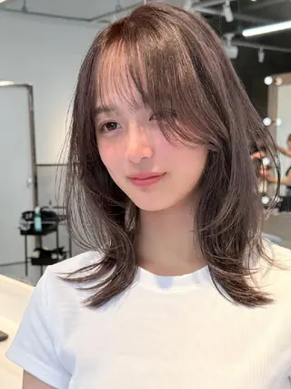 カラー ショート 髪質改善/韓国ヘア /透明感カラー🧸のヘアスタイル