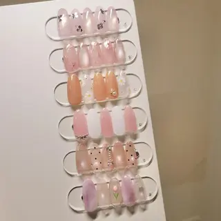 ネイル ﾜﾝﾎﾝ/長さだし ❤︎ruuのネイルデザイン