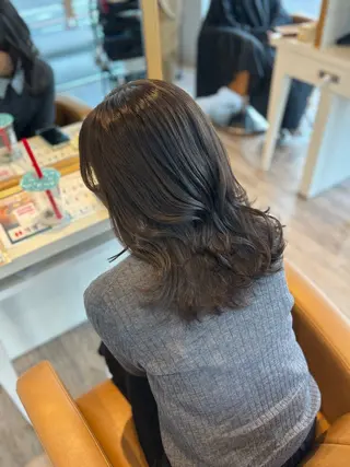 セミロング カラー yui🥀/ボブ /ブリーチなしカラーのヘアスタイル