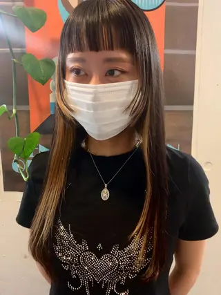 ロング カラー ボブ/顔まわりカット 💫大澤奈緒美のヘアスタイル