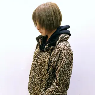 ショート カラー 大政源氏🌈✨ Genjiのヘアスタイル