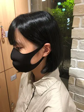 ミディアム ⬛️⬜️髪質改善⬛️ ⬜️藤川慎太郎のヘアスタイル