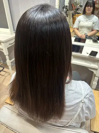 セミロング Maki /透明感カラーのヘアスタイル