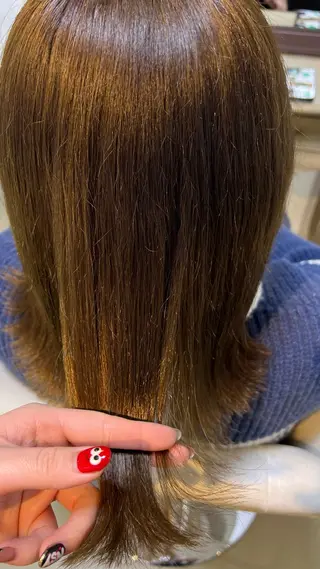 ミディアム eMuエミュ‪ ¨̮⃝ayakaのヘアスタイル