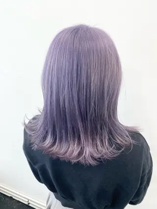 セミロング カラー パーマ ヘアアレンジ メンズ ブリーチ　ハイトーン 特化🌈フジタハルキのヘアスタイル