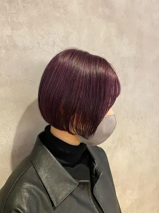 ミディアム カラー stylist トモヤのヘアスタイル