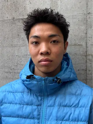 ショート パーマ メンズ 樋之本 仁のヘアスタイル