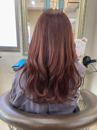 ロング カラー パーマ ヘアアレンジ kame|レイヤー / 似合わせ顔周りのヘアスタイル