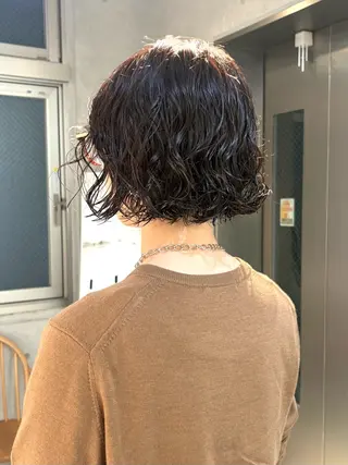 ショート カラー パーマ 撮影モデル 様募集中🫧ももかのヘアスタイル