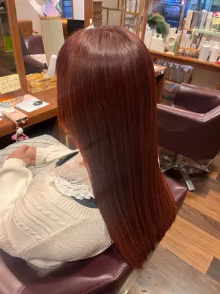 ロング カラー よしだ しおりのヘアスタイル