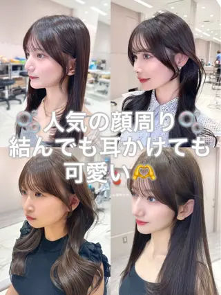 セミロング カラー 韓国ヘア/レイヤー/ 顔まわり/りょーとのヘアスタイル