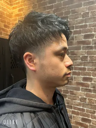ショート カラー メンズ 久木原 ゆりのヘアスタイル