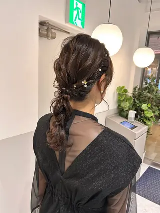 ミディアム キッズ 薄田 珠美のヘアスタイル