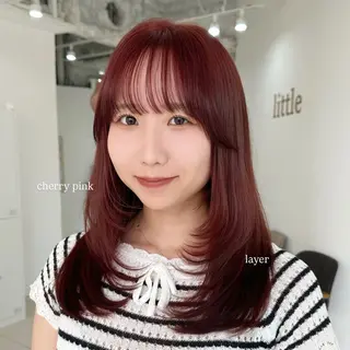 ミディアム カラー Haruka 🎀暖色カラーのヘアスタイル