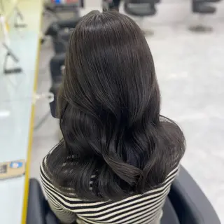 セミロング カラー パーマ ヘアアレンジ メンズ キッズ 💖横浜ブリーチなし 💖MIHOのヘアスタイル