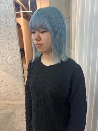 ミディアム カラー SHOTO ハイトー ン/ブロンドカラーのヘアスタイル