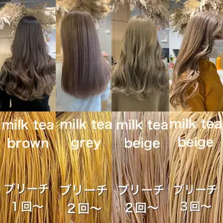 セミロング カラー ハイトーンヘア/ 島崎　タクミのヘアスタイル
