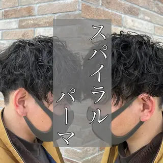 パーマ メンズ レイヤー/艶カラー 奥野恭平のヘアスタイル