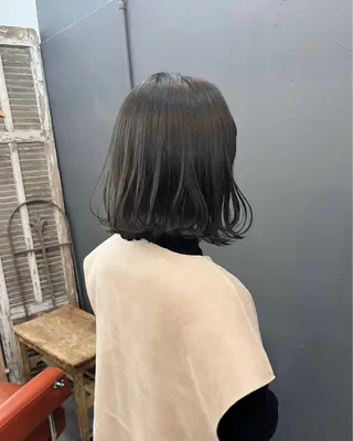 ミディアム カラー 暗髪とオリーブ🌿 渡辺拓人のヘアスタイル