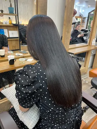 ロング 毛流れヘア×眉 ワックス/RIKUのヘアスタイル