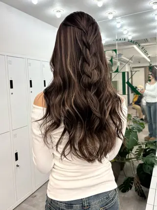 ロング Miyu🌊/海外 風ハイライトのヘアスタイル