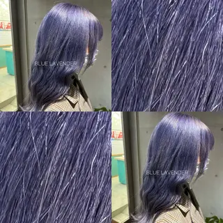 カラー 🩶ナチュラル ハイトーン/はちすのヘアスタイル