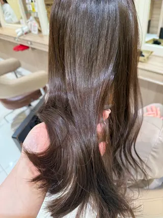 ロング カラー ヘアアレンジ 韓国ヘアメイク🎀/ 縮毛矯正✨山本媛香のヘアスタイル
