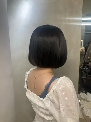 ショート カラー ブリーチ&似合せボブ 田中寛十のヘアスタイル