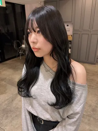セミロング 海外風ヘア 野田光也のヘアスタイル