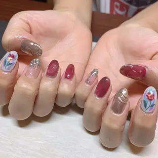 ミディアム .. momoko🕊のネイルデザイン