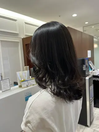 ミディアム 韓国風パーマ/ヘア セット/店長みづきのヘアスタイル