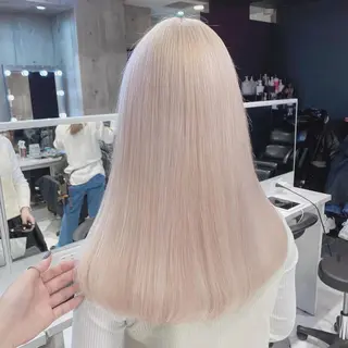 セミロング カラー ヘアアレンジ 韓国ヘア 🦋KIRA🦋のヘアスタイル