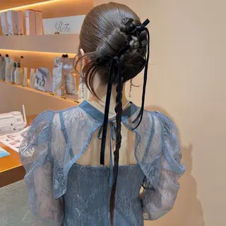 ロング ヘアアレンジ ✨カチモリ✨レイヤー 韓国ヘア🇰🇷ゆいのヘアスタイル