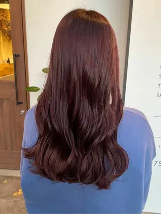 ロング カラー ヘアアレンジ 京谷 日向のヘアスタイル