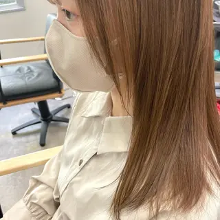 ロング カラー レイヤーカット 韓国ヘアayameのヘアスタイル