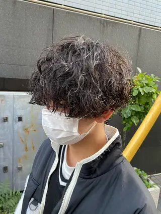パーマ メンズ メンズブリーチカラー /パーマ ごーた立川のヘアスタイル
