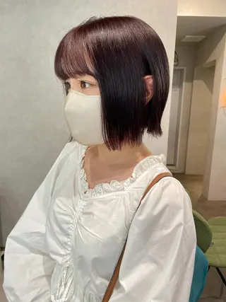 ショート カラー ナチュラル透明感🌱 小山美樹子のヘアスタイル