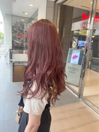 ロング カラー 合庭 柚のヘアスタイル