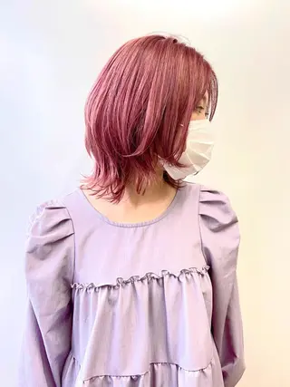 ミディアム カラー ゆう🫧 透明感/ハイトーンのヘアスタイル
