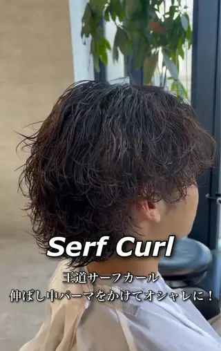 パーマ メンズ 波巻き/サーフカール 🌊吉野裕稀のヘアスタイル