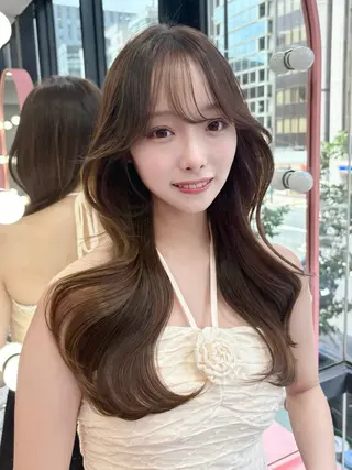 ロング kanna♡ 韓国ヘアーのヘアスタイル