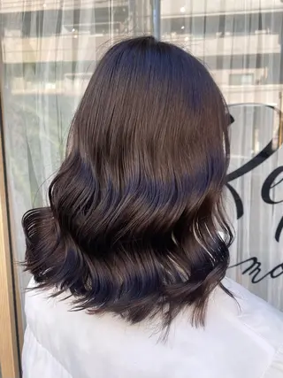 ミディアム カラー RINA/ Jr.スタイリストのヘアスタイル