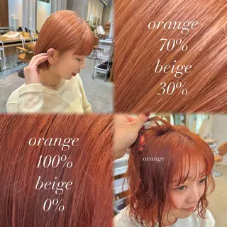 セミロング カラー 🫧艶カラー/ダブル カラー♡/桜🌸のヘアスタイル