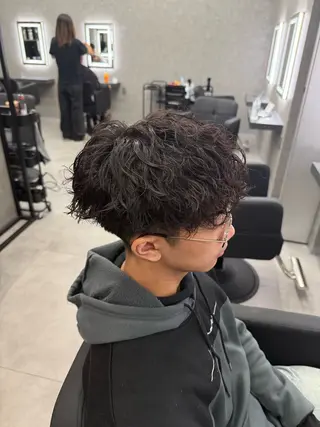 ショート カラー パーマ メンズ メンズ特化 👑YUTAのヘアスタイル
