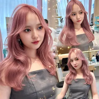 ロング カラー 🇰🇷韓国風くびれ ヘア🇰🇷中村優大のヘアスタイル