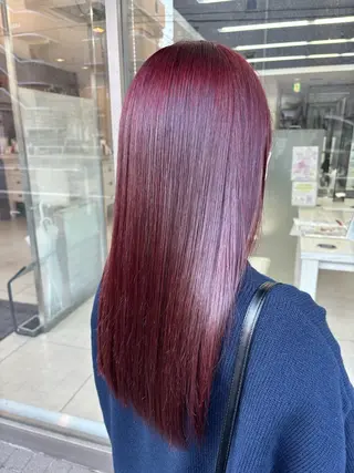 セミロング カラー 🫧ダメージレス🫧 松下のヘアスタイル