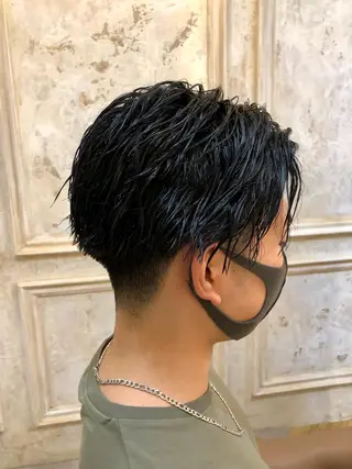 ショート カラー メンズ 鷺沼駅徒歩1分 キシタクのヘアスタイル