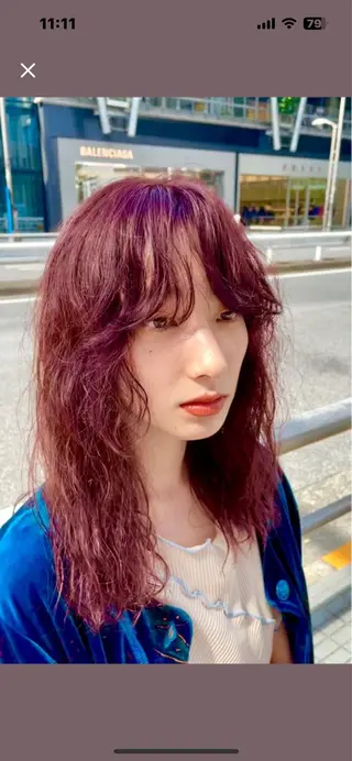 セミロング カラー 透明感カラー / Rio👶🏻💞のヘアスタイル