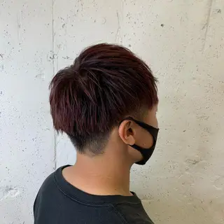 ショート カラー パーマ ヘアアレンジ メンズ ボブ/レイヤー/ nanamiのヘアスタイル